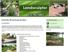 Tablet Screenshot of landsculptormi.com